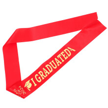 Absolventin Cheerleader Rot Band Für Zeremonie 1Stück
