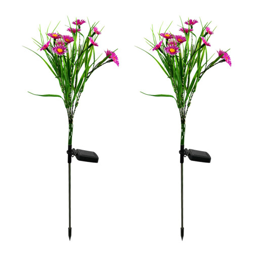 2Stk Solar Led Blumenstäbe Für Außenbereich