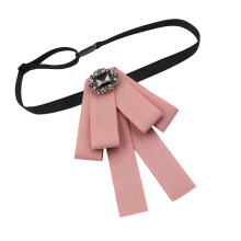 1Pc Shirt Bowtie Pink Decorative Handmade Bow for Wedding and Party