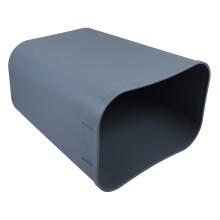 Modern Kleiner Mülleimer Büro 31,2x27x18 Cm Grau