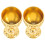 2 Sets Retro Relief Metall Weinkelch 2 5