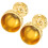 2 Sets Retro Relief Metall Weinkelch 2 7