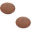 2Pièces Coussin Siège Bois Solide Pour Rond Marron 8