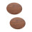2Pièces Coussin Siège Bois Solide Pour Rond Marron 9