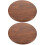 2Pièces Coussin Siège Bois Solide Pour Rond Marron 7