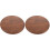 2Pièces Coussin Siège Bois Solide Pour Rond Marron 4