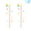 2 Sticker Mural Behang Meetlat Baby 5