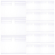 Shelf Labels Transparent 50 6x4,2x0,7 Zoll