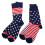 2Paires Coton Confortables Style Américain 8