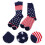 2Paires Coton Confortables Style Américain 4