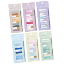 6 Sets Selbstklebende Haftnotizen Mit Seitenmarkierungen 15,5 X 7,6 Cm