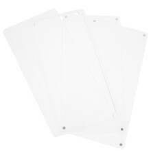 4 Transparente Acrylglas Metallschilder