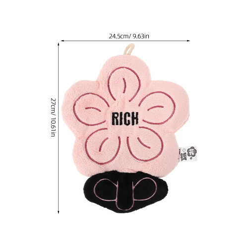 Dekoratives Hängtuch Aus Chenille Rosa 1 1