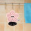 Dekoratives Hängtuch Aus Chenille Rosa 1 4