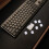Keyboard Mecanichal Mechanical Keypad Caps Translucent White Pbt 8
