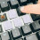 Keyboard Mecanichal Mechanical Keypad Caps Translucent White Pbt 5