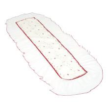 Universal Guzheng Hülle Schutzoberteil Baumwolle Spitze Rot 1