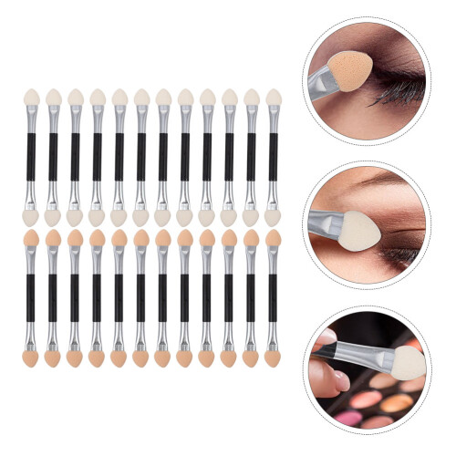 24 Stuks Oogschaduwborstels Draagbare Make-upapplicators 2