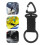 Scuba Octopus Houder Zwart Silicone Band Set 11