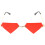 1Paar Stijlvolle, Rimless Zonnebril Festivals 3