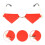 1Paar Stijlvolle, Rimless Zonnebril Festivals 4