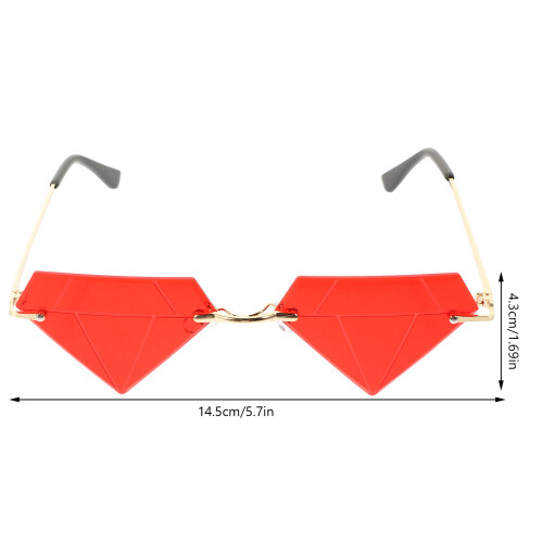 1Paar Stijlvolle, Rimless Zonnebril Festivals 1