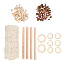 1 Set Tapisserie Diy Zubehör Holz Hängende Perlen
