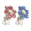 2St Pet Crystal Hairpins Met Assortiment Kleuren 6
