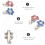 2St Pet Crystal Hairpins Met Assortiment Kleuren 11