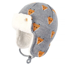 Bonnet Coton Hiver Motif Protection Oreilles