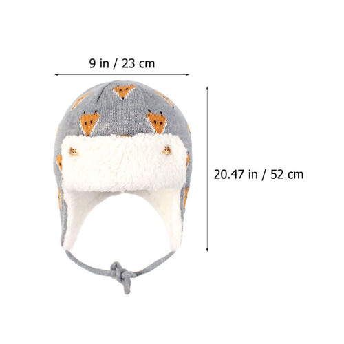 Bonnet Coton Hiver Motif Protection Oreilles 1