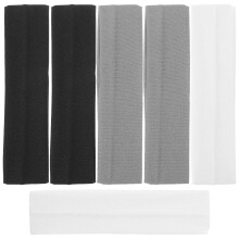 6St Stirnband Für Fitness Polyester Grau Feuchtigkeitsabsorbierend