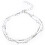 2 Verstelbare Zilveren Armbanden Legering Vrouwen 10