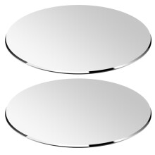 2Stk Gaming Mausmatte Mauspad Aluminiumlegierung Mausmatte Silber