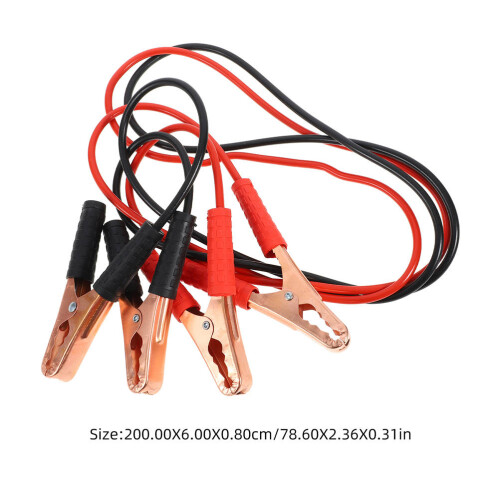 2 Notfallkabel Mit Batterieklemmen Abschlepp Und Starthilfekabel 1