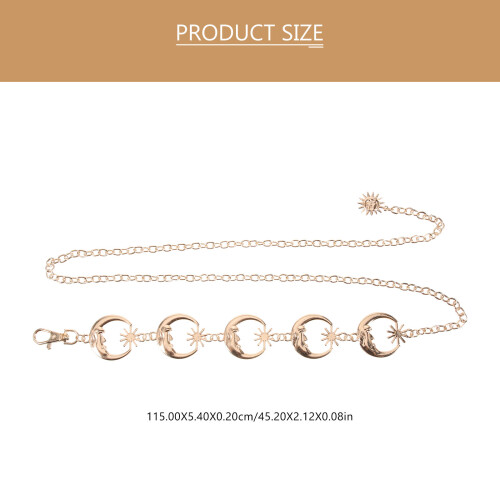 Worgeous Metall Taille Kette Einfaches Design 2