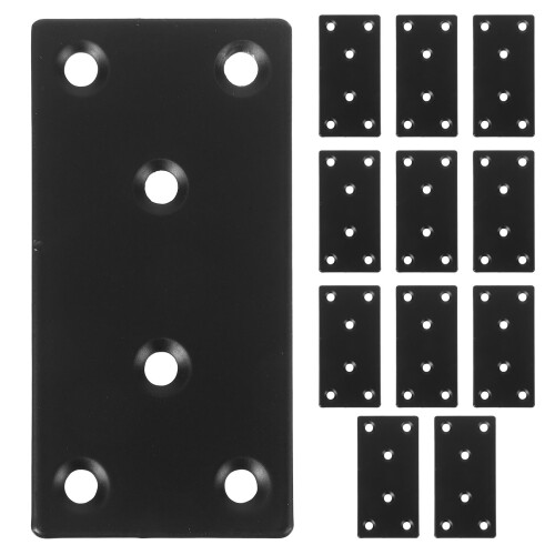 Flache Platte Schwarz 12