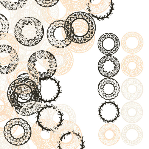 40 Bögen Scrapbooking Zubehör Durchbrochenes Material Papier 2