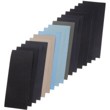 Zehuanyu 18 Blatt Schleifpapier Polieren 23,00x9,50x0,10cm Grau