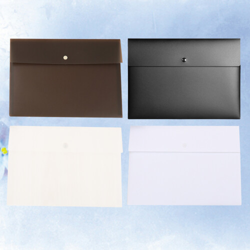 Offizielle Dokumententasche Mit Dateifächern Schwarz 4er Set 2