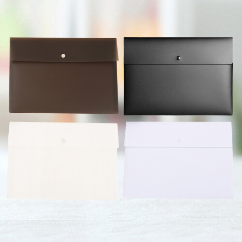Offizielle Dokumententasche Mit Dateifächern Schwarz 4er Set 1