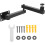 1Ensemble Support Projecteur Noir Murale Acier Inox Pratique Maison 5