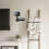 1Ensemble Support Projecteur Noir Murale Acier Inox Pratique Maison 2