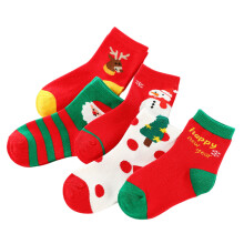 5 Paar Weihnachtssocken Für Kinder Mittelhohe