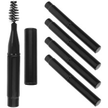6 Stuks Nylon En Wenkbrauwborstels Met Aluminium Kam