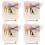 4 Sets Bruiloftsgeloften Kaarten Eedaflegging Benodigdheden 5
