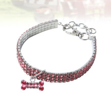1St Hundehalsband Elastische Katzenhalskette Rosa 30cm+5cm