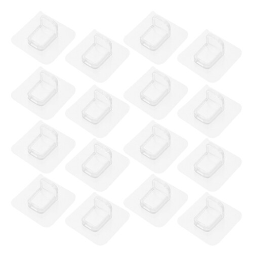 Shelf Support Clips Transparent 16 2,36x2,36x0,98 Inch