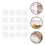 Shelf Support Clips Transparent 16 2,36x2,36x0,98 Inch 4
