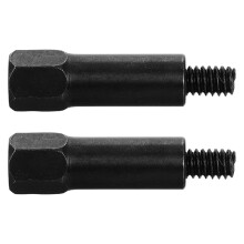 Mlins 2 Bolt Nut Trucks Ventildeckel 4,50x1,10x1,10 Cm Schwarz